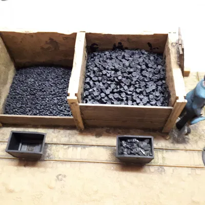 Đống than tỉ lệ G (G scale coal pile) cho hộc than POLA