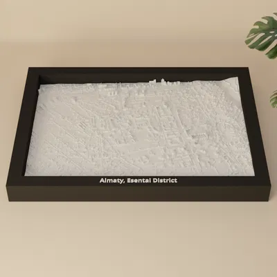 Almaty, Esentai District, Kazakhstan - Mô hình thu nhỏ 3D