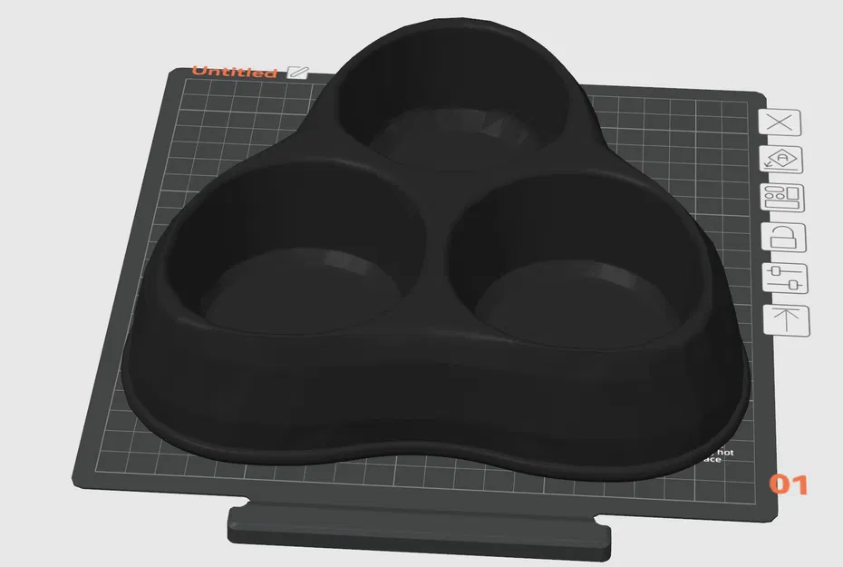 Khay ăn mèo 3 ngăn (3 bowl cat food dish) - Image 1