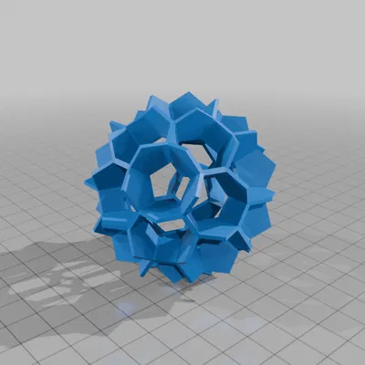 HOLDEN TRUNCATED ICOSAHEDRAL NOLID 1