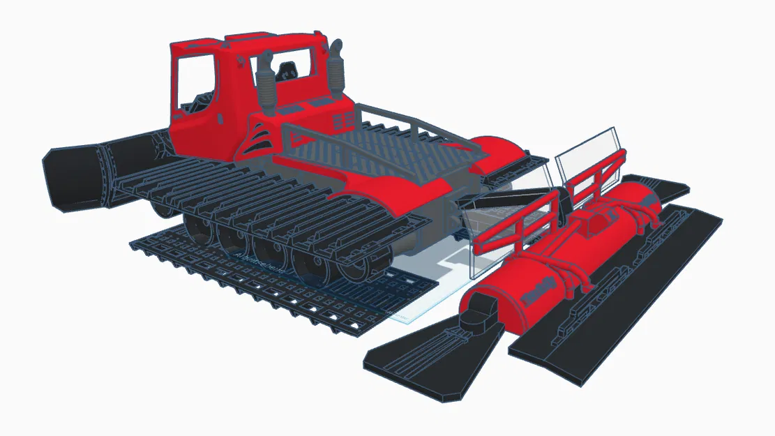Pistenbully 1:14 R/C Fräse – Bộ phay cho xe Pistenbully 1:14 - Image 3