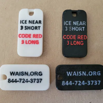 Còi túi mỏng phẳng (Flat Pocket Whistles) - WAISN