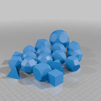 5 Khối Đa Diện Platonic và 13 Khối Đa Diện Archimedean 1