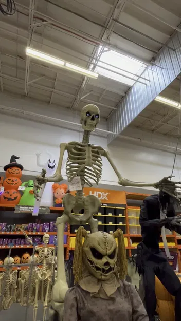 Khớp nối cổ lên đầu cho bộ xương khổng lồ Home Depot - Image 1