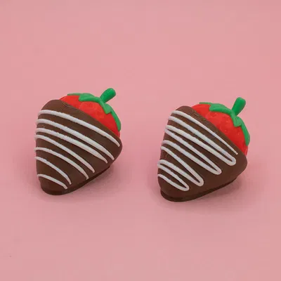 Valentines Chocolate Covered Strawberry Fidget Clicker - Dâu phủ chocolate bấm click