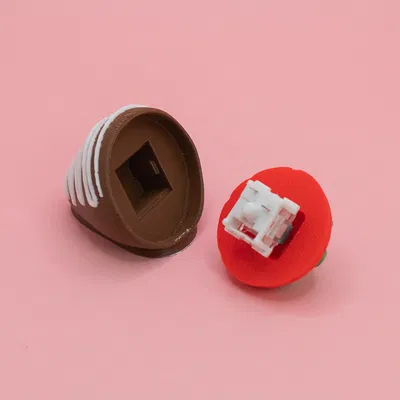 Valentines Chocolate Covered Strawberry Fidget Clicker - Dâu phủ chocolate bấm click