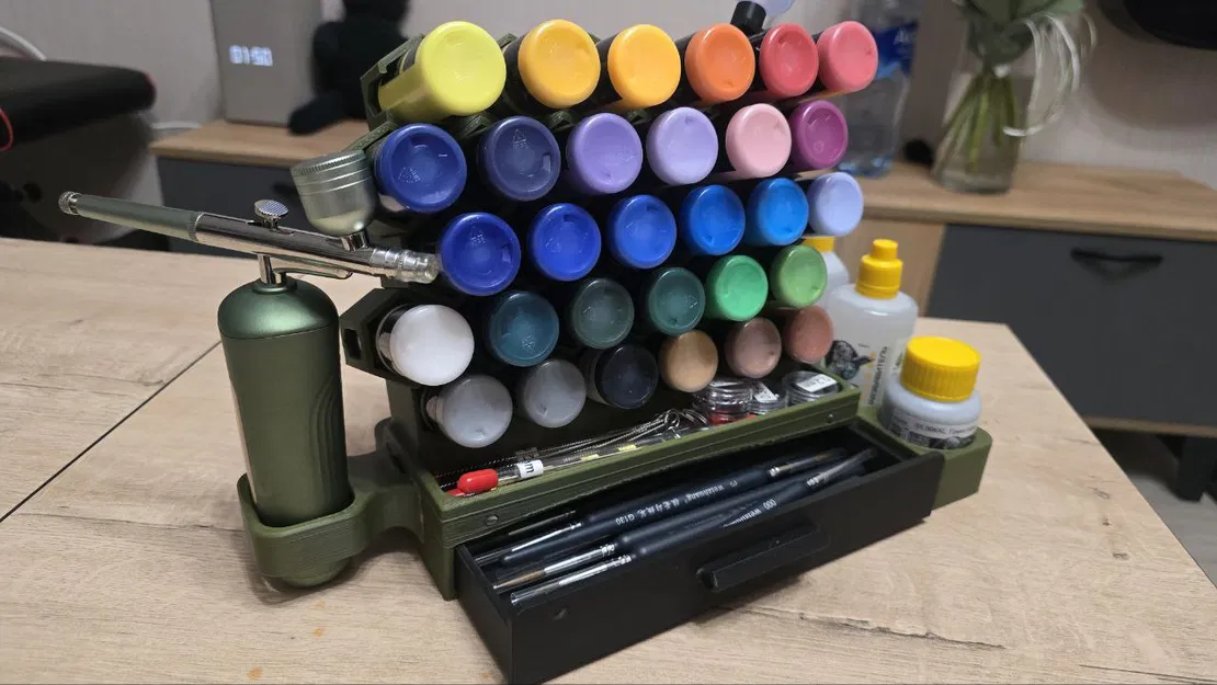 Kệ/Đế sơn cho Airbrush (Airbrush Paint Stand) - Image 1