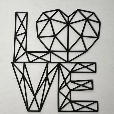 Love Wall Art #4 - Tranh treo tường chữ Love