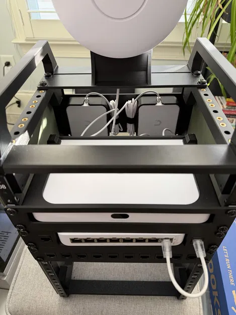 Giá đỡ power brick Unifi cho rack 10 inch kèm plate quản lý cáp - Image 3