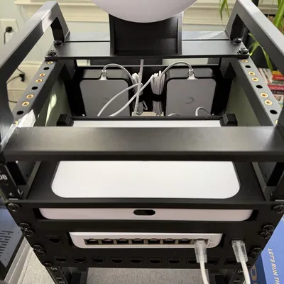 Giá đỡ power brick Unifi cho rack 10 inch kèm plate quản lý cáp