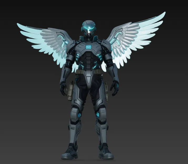 Cyberpunk Angel Soldier 2 – Thiên thần chiến binh phong cách cyberpunk - Image 5