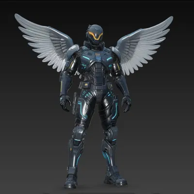 Cyberpunk Angel Soldier 3 – Thiên thần lính phong cách cyberpunk