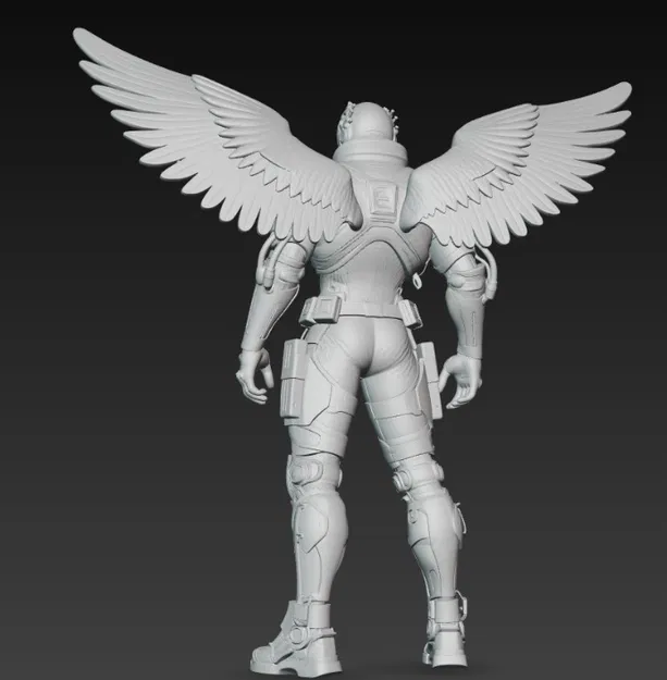 Cyberpunk Angel Soldier 3 – Thiên thần lính phong cách cyberpunk - Image 4