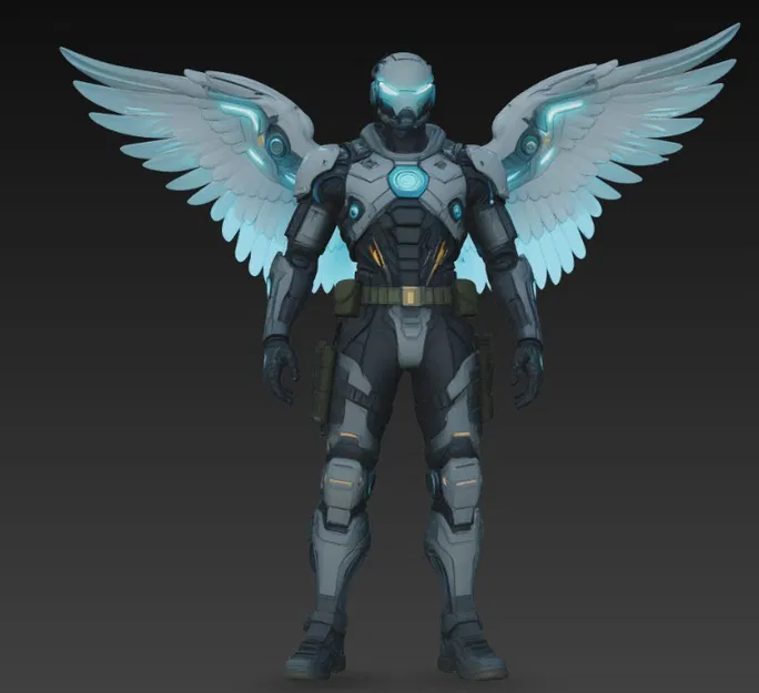 Cyberpunk Angel Soldier 4 - Image 4
