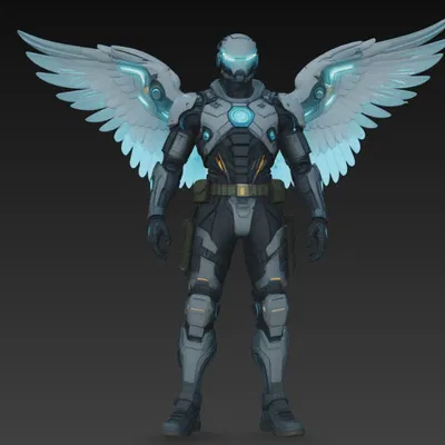 Cyberpunk Angel Soldier 4