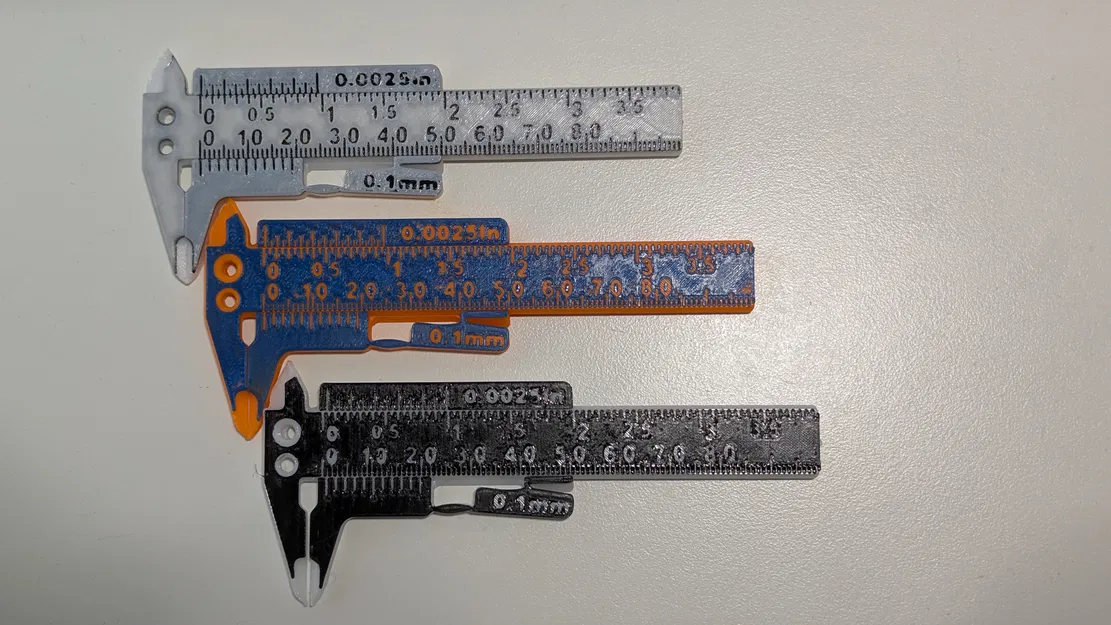 Thước cặp kẹp (Clamp Caliper) bỏ túi in 3D có clamp - Image 2