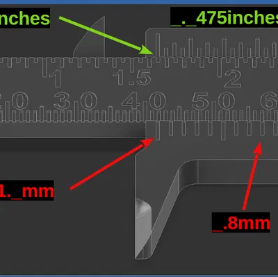 Thước cặp kẹp (Clamp Caliper) bỏ túi in 3D có clamp