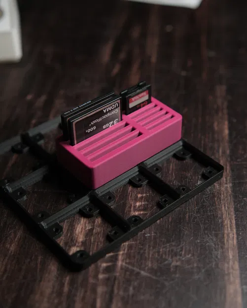 Khay Gridfinity đựng thẻ CF & SD (2x1) - Image 3