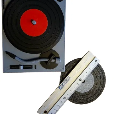 Turntable kèm lót ly đĩa vinyl