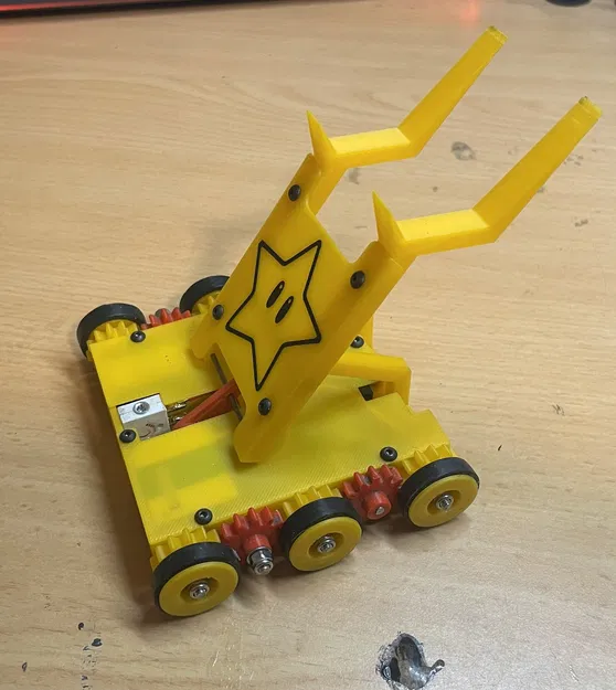 Robot chiến đấu antweight 6 bánh, servo flipper (150g) - Image 2