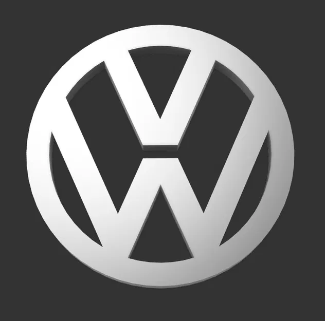 VW - Biển Logo Volkswagen (Volkswagen Emblem) - Image 1