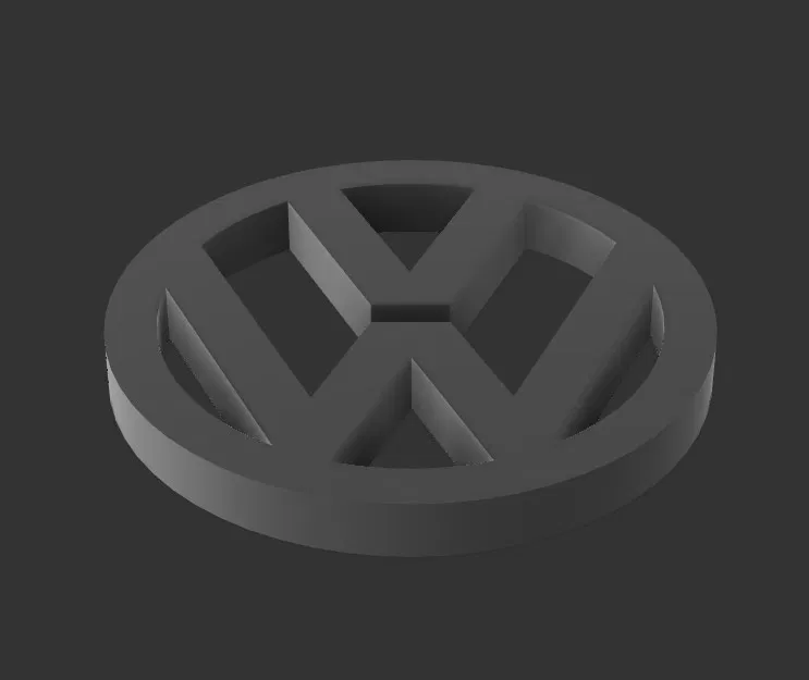 VW - Biển Logo Volkswagen (Volkswagen Emblem) - Image 2