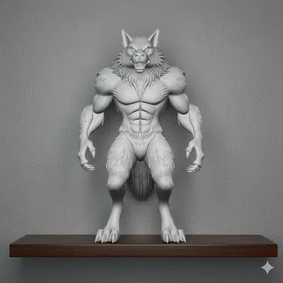 Mô hình 3D Người sói (Werewolf)