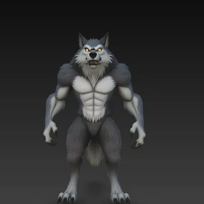 Mô hình 3D Người sói (Werewolf)