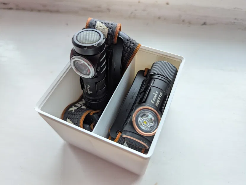 Hộp Gridfinity cho đèn đội đầu (Headlamp) - Image 1