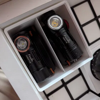 Hộp Gridfinity cho đèn đội đầu (Headlamp)