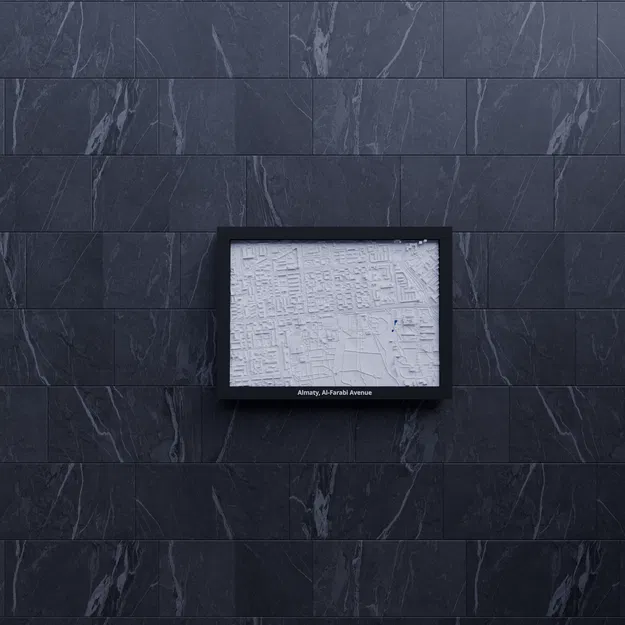 Almaty, Al-Farabi Avenue, Kazakhstan - Mô hình thu nhỏ 3D - Image 7