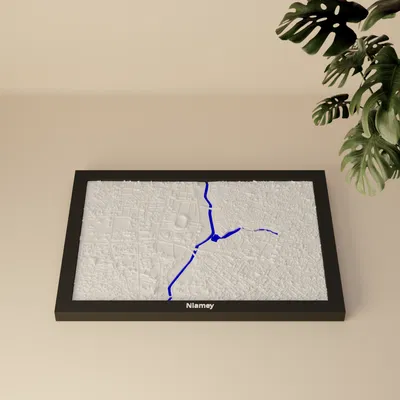 Niamey, Niger - Mô hình thu nhỏ 3D