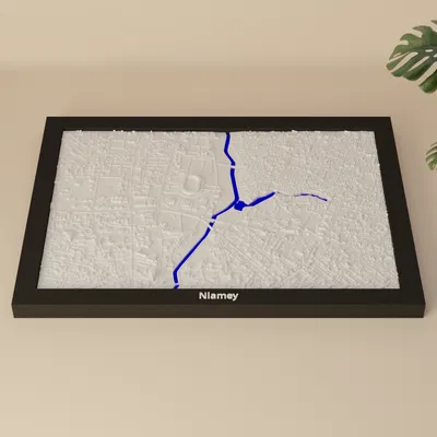 Niamey, Niger - Mô hình thu nhỏ 3D