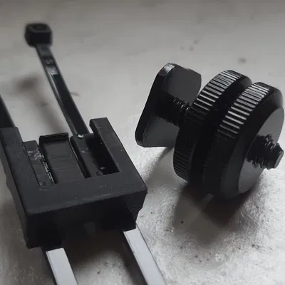 Ngàm Hot Shoe gắn dây rút (cable tie) cho xe đạp/scooter/xe máy