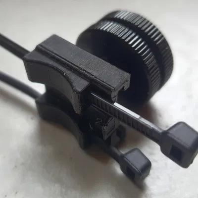 Ngàm Hot Shoe gắn dây rút (cable tie) cho xe đạp/scooter/xe máy