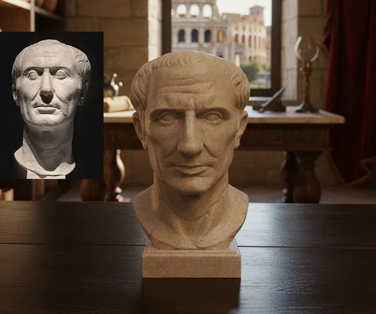 Jules César (Caius Iulius Caesar) – Tượng bust - Image 1
