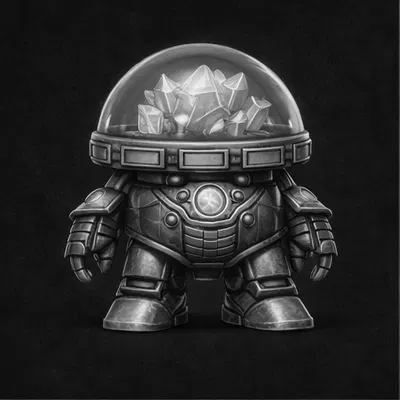 RootRigs: PrismDome — Mini Guardian in được (Printable) dạng mái vòm tinh thể
