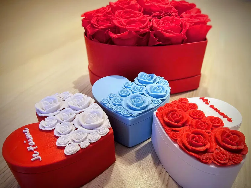 Hộp Trái Tim Hoa Hồng Tuỳ Biến (Hộp Trang Sức & Quà Tặng) – Bản Cập Nhật! - Image 1