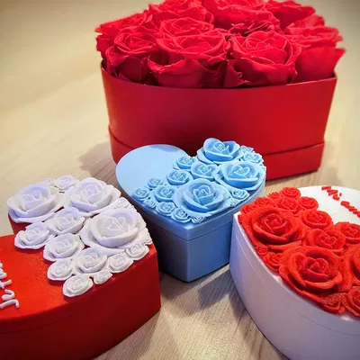 Hộp Trái Tim Hoa Hồng Tuỳ Biến (Hộp Trang Sức & Quà Tặng) – Bản Cập Nhật!