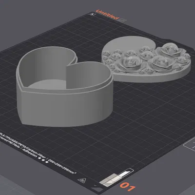 Hộp Trái Tim Hoa Hồng Tuỳ Biến (Hộp Trang Sức & Quà Tặng) – Bản Cập Nhật!