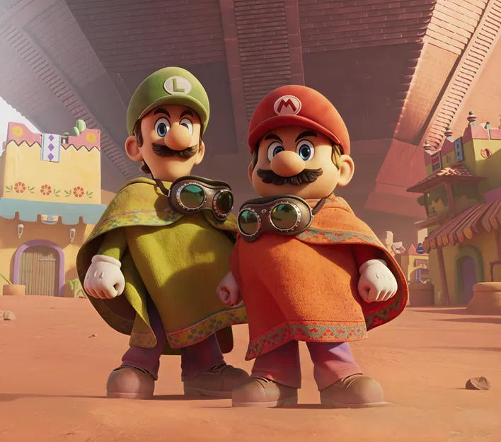 Mario & Luigi - Dune Rider (Super Mario Galaxy - Film) | Mẫu 3D - Image 1