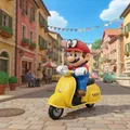 Mario chạy Scooter (Super Mario Odyssey) – mô hình in 3D - Thumbnail 1