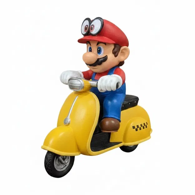 Mario chạy Scooter (Super Mario Odyssey) – mô hình in 3D - Image 2