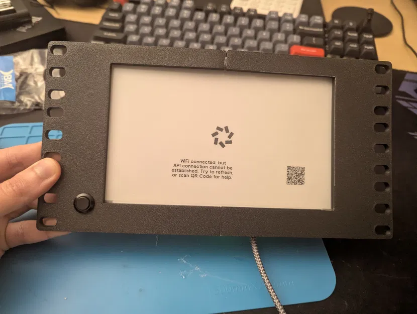 Giá đỡ rack 10" cho TRMNL OG DIY KIT (có thêm nút bấm) - Image 3