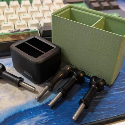 Hộp Gridfinity cho sạc GoPro và ốc vít