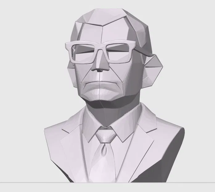Người đàn ông đeo kính Low Poly - Image 2