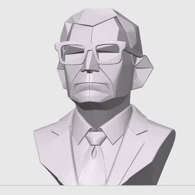 Người đàn ông đeo kính Low Poly