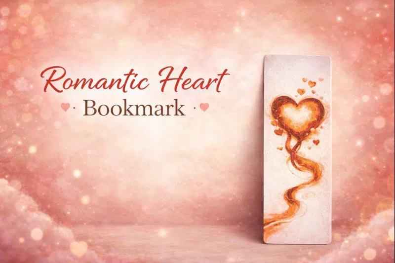 Bookmark Trái Tim – In Nhiều Màu HueForge - Image 1