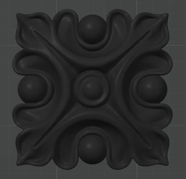 Gạch trang trí vuông hoa văn cổ điển phong cách vintage - Image 1