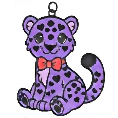 Móc khóa báo đen (panther) cho Ngày Valentine